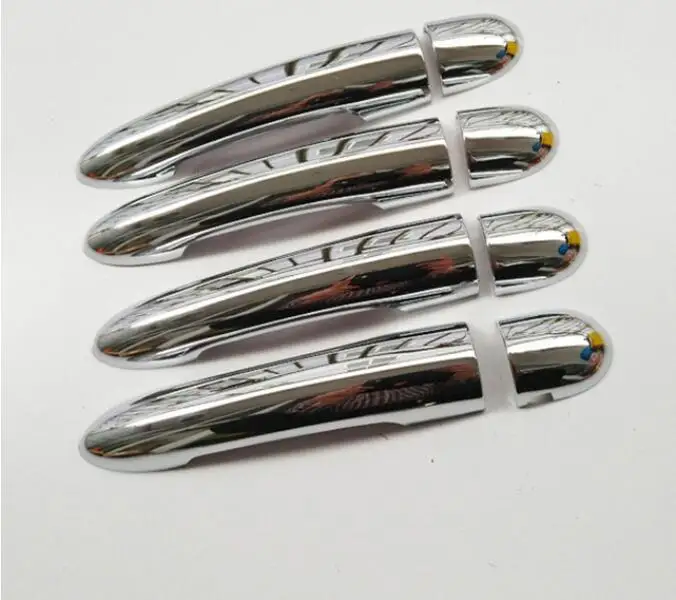 Применимо к Renault SCENIC 2 II 2003 2004 2005 2006 2007 2008 2009 20010 хромированные дверные ручки покрытие ручка автомобиля accessories29 - Цвет: 1