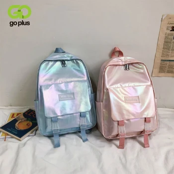 

GOPLUS 2020 New Fashion Female College Student Backpack Gradient Korean version of college style travel backpack schoolbag