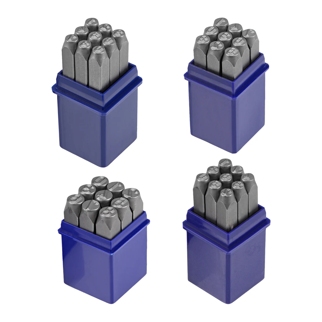 Digital 0 to 9 3/8 inches 10mm Numbers Punch Set Wood Leather Steel