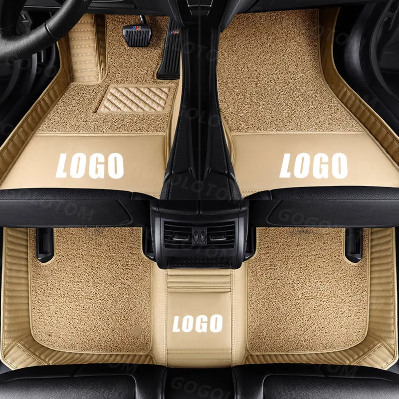 Custom car floor mats for Volkswagen vw passat polo golf tiguan jetta touran touareg bora Sagitar Magotan Teramont styling 3D