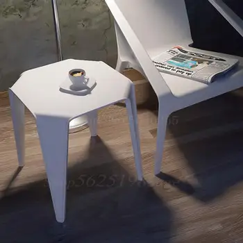 

Nordic thick plastic adult creative stool bathroom coffee table stool home economic sofa small side a few