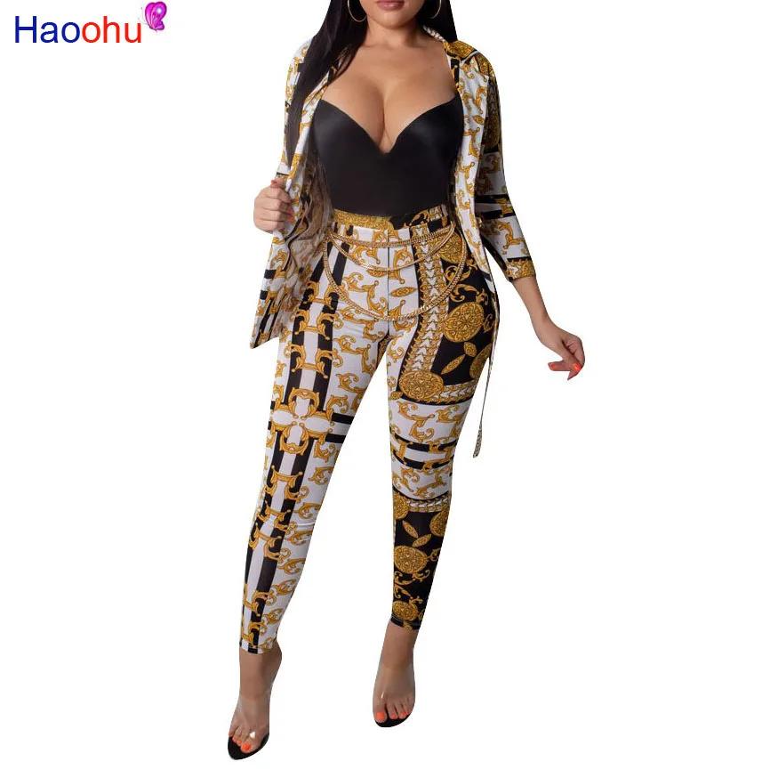 Женский комплект из двух предметов длинного кардигана и узких брюк Повседневная