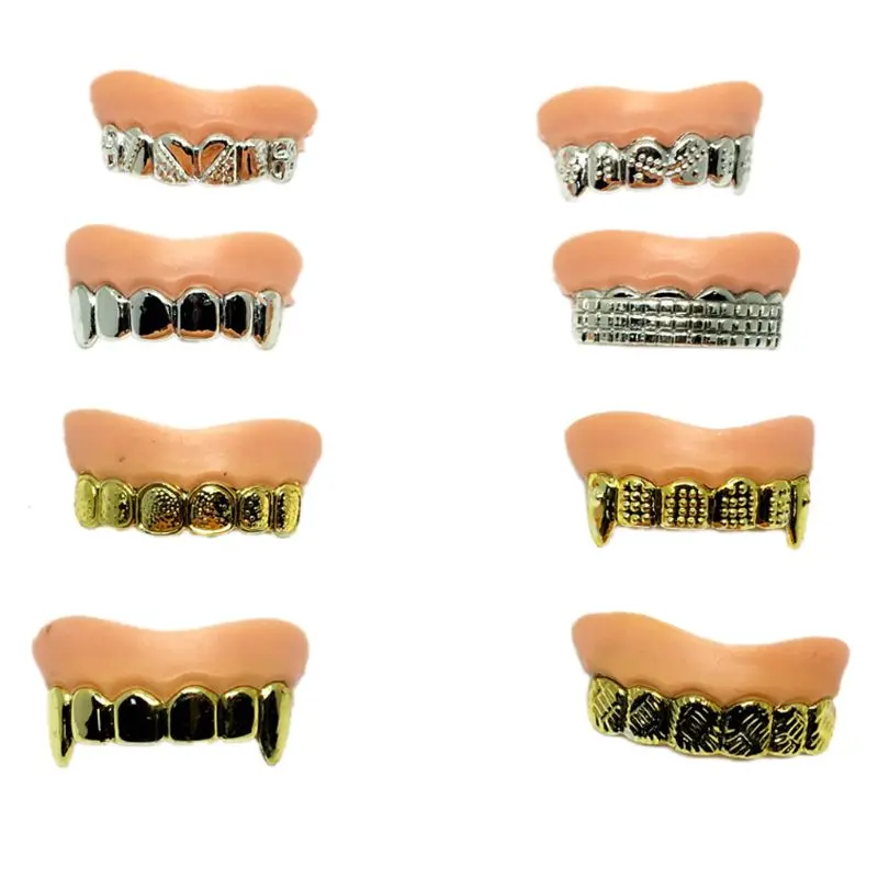 

Halloween Masquerade Party Props Artificial Funny Wacky Teeth Decors False Tooth Toy 6 Pcs/set