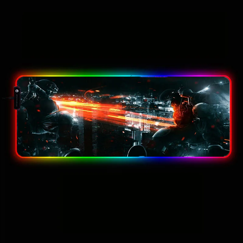

Gaming RGB Large Mouse Pad XXL 80*30/40*90cm Computer Mousepad Led Backlight Surface Mause Pad Keyboard Desk Mat for Battlefield