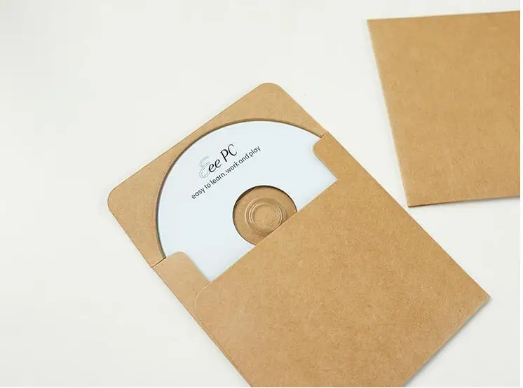 

50/100pcs 250gsm Kraft CD Paper case,Blank Kraft Envelopes, Natural color Plain Kraft Paper Gift Envelope,CD/DVD Papar bag