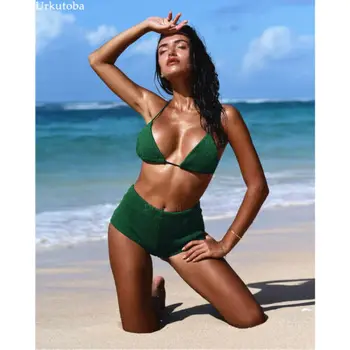 

Womens High Waist Bikini Set Push Up Swimsuit Bathing Suit Beach Swimwear Lot