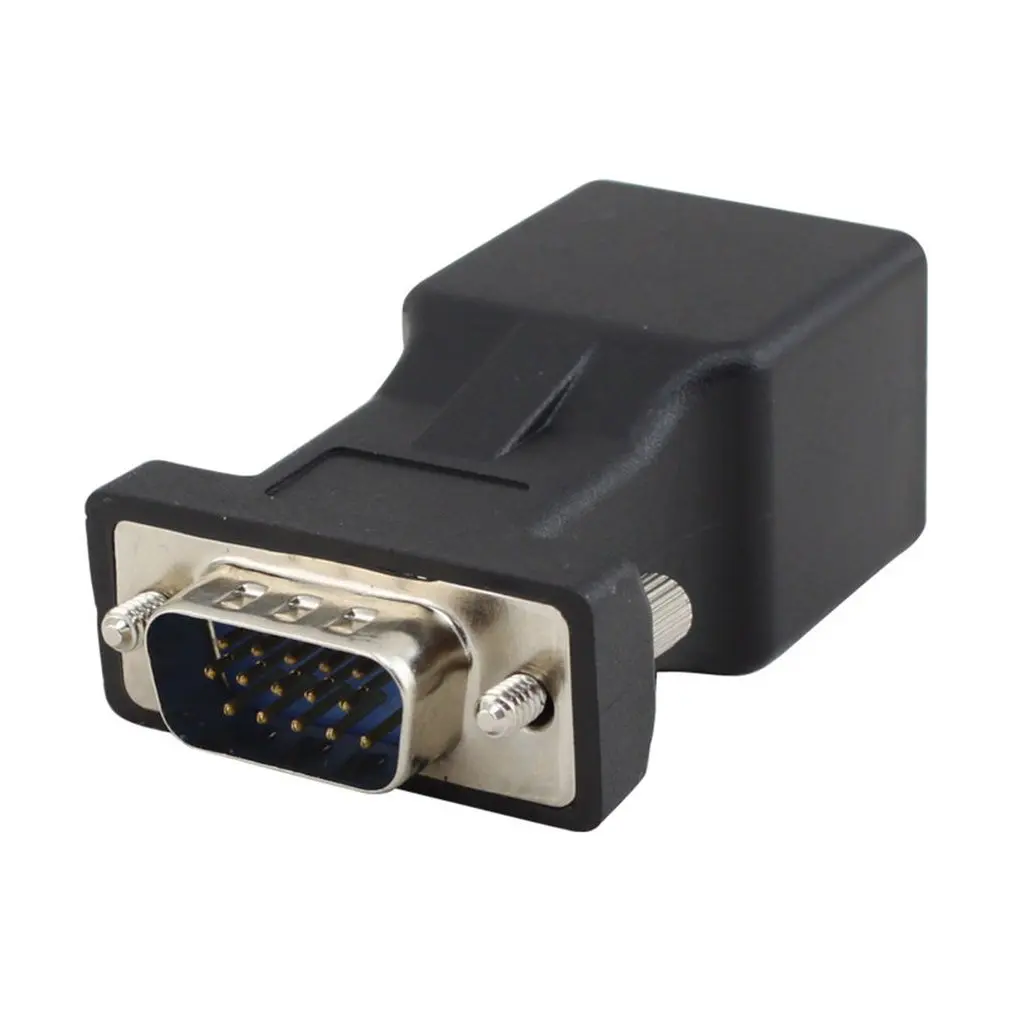 Практичный Ethernet VGA Male Female To RJ45 15 Pin сетевой адаптер разъем удлинитель сетевого кабеля высокой производительности