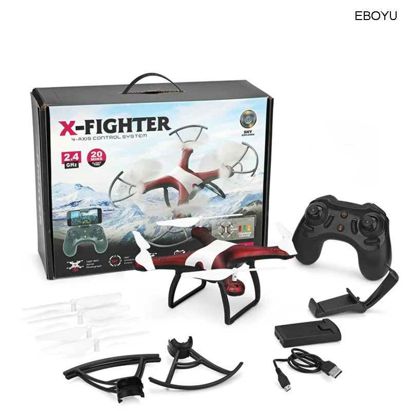 WLtoys XK Q838-E Радиоуправляемый Дрон с 720P HD камерой WiFi FPV Дрон+ Следуйте за мной+ Безголовый режим+ удержание высоты RC Квадрокоптер для начинающих