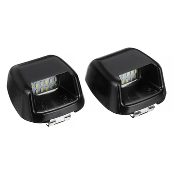 

2pcs 6000K White 18 LED License Plate Lights Lamp Fit For Nissan Navara D40 Frontier 2005-2019 Parts Accessories