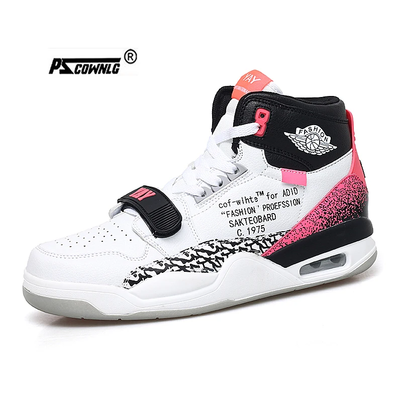 

PSCOWNLG Basketball Shoes for Men Outdoor Trainers Light Basketball Sneakers Young Teenagers High-Top Basketball Boots