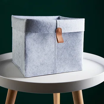 

1pcs 2Color Clothing Toys Folding Box Convenient Multi Purpose Storage Basket Felt Fabric Debris Organizer Home Organizer