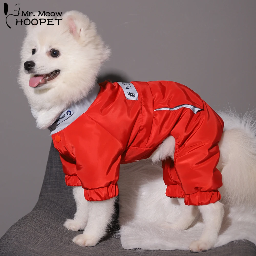Hoopet Dog Jacket Winter Pet Coat Bulldog Clothes Warm Clothes for Cat Small Medium Dogs Puppy French Vest Pet Supplies