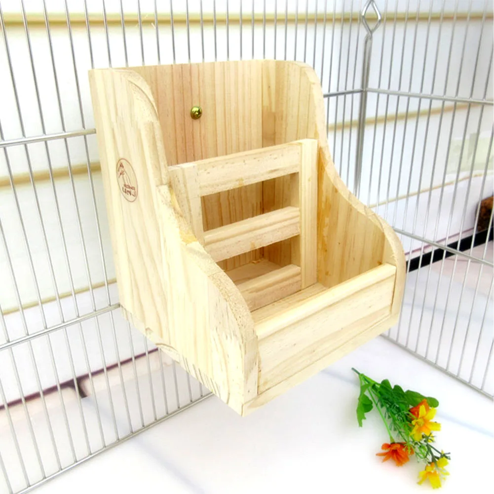 

Accessories Shelf Rabbit Portable Food Bowl Small Animal Container Pet 2 In 1 Holder Hay Feeder Frame Wooden Home Rack