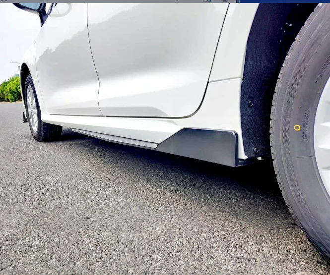 Для toyota corolla боковые юбки бампер спойлер PP и углеродного волокна Материал автомобиля resr крыло спойлер праймер цвет