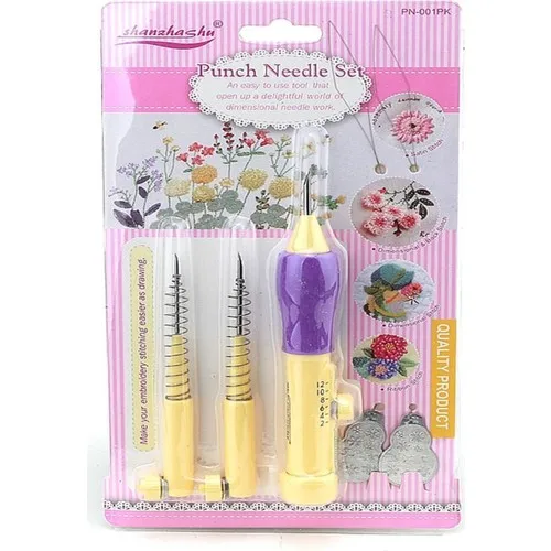 Punch Needles Set, Mina Carin Punch Needles 3 Size Stitching