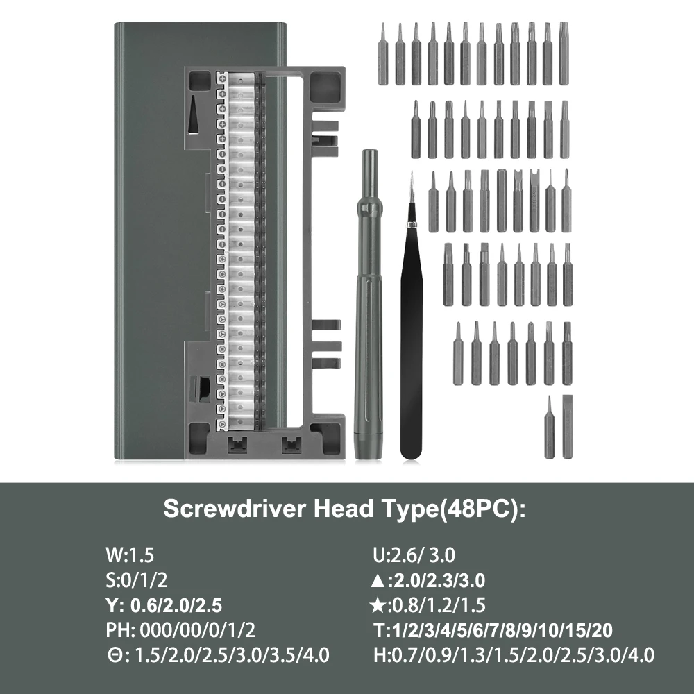 

Disassembly tool watch multipurpose screw 50 in 1 Precision Magnetic Screwdriver Set Repair Kit with Alloy screw driver