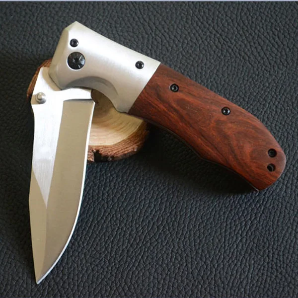 

8.2'' Knives Folding Blade Knife 7Cr13 Blade +Rosewood Handle Tactical Knife Pocket Knifes Camping Hunting Knife Survival Knives