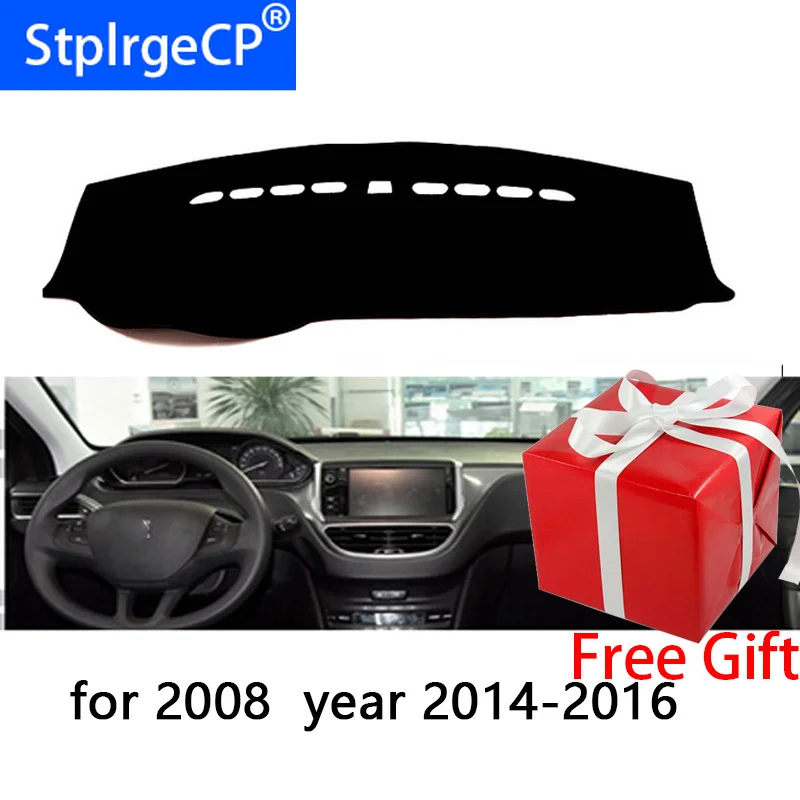 Коврик для приборной панели Peugeot 208 2008 2014 2018 защитный коврик Накладка защиты