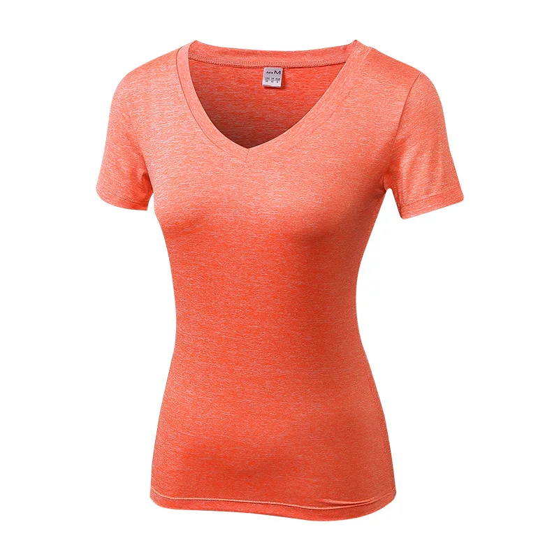 Женские быстросохнущие футболки для йоги с длинным рукавом для бодибилдинга, тренажерного зала, компрессионные колготки для занятий спортом, фитнесом, женские футболки с v-образным вырезом, 8 цветов