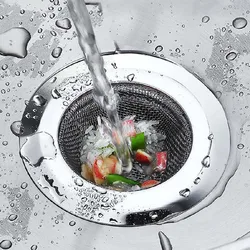 7/9/11.3cm Sink Strainer Stainless Steel Shower Drain Plug Bathtub Hair Catcher Stopper Sewer Slag Filter Mesh Kitchen Accessory