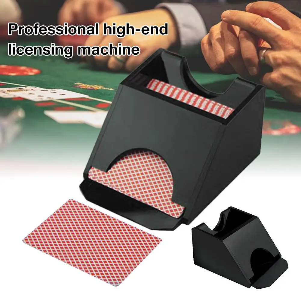 PokerDealerTexasHoldemBlackTransparentBlackjackDealingShoe