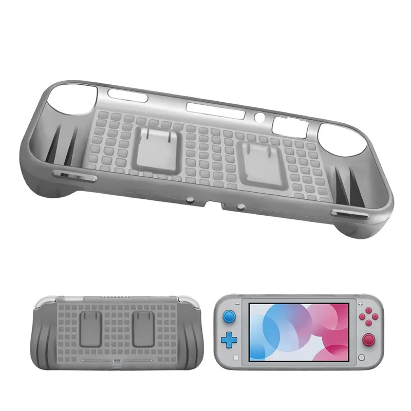 Для Nintendo Switch Lite Mini чехол Защитная мягкая силиконовая рукоять из зернистой кожи крышка ручка держатель мини защитный чехол на заднюю панель из полиуретана