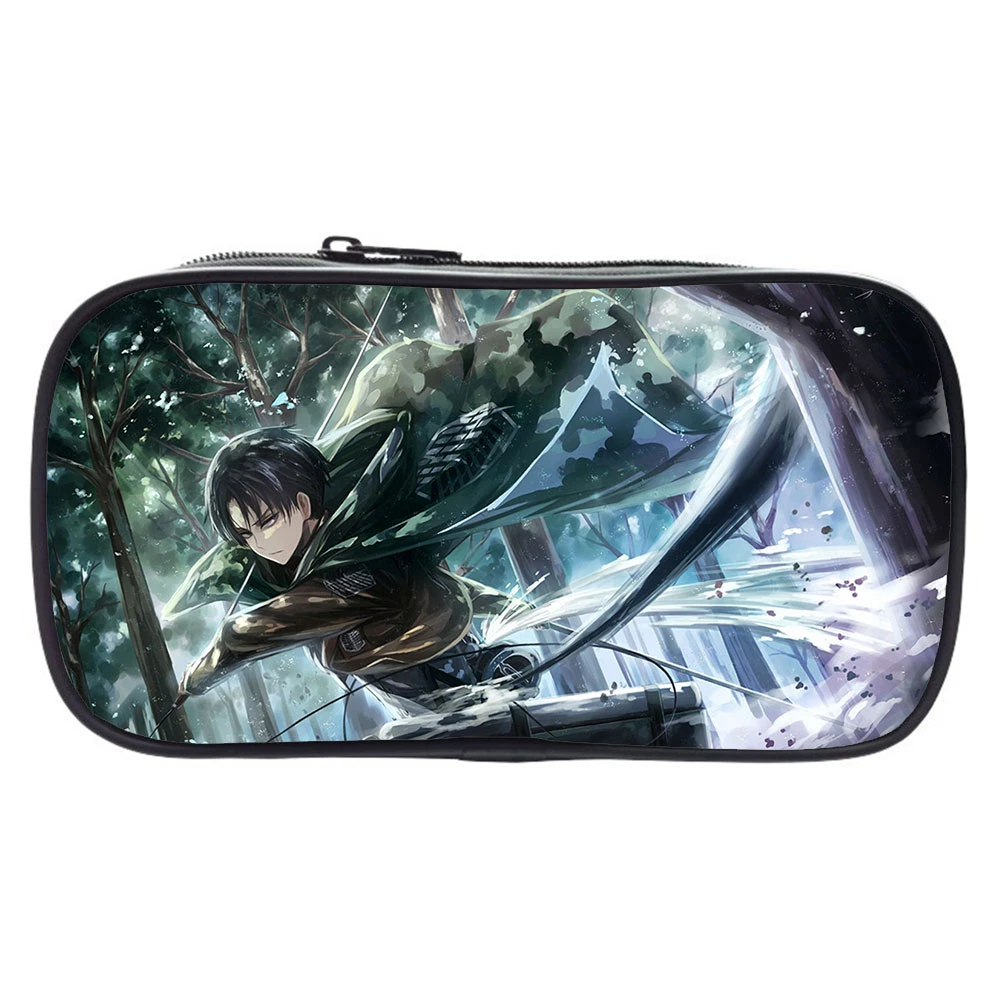 Bolso con de Attack On Titan para niños y niñas, estuche escolar bonito de alta calidad, a moda, novedad|Bolsas y estuches de cosméticos| - AliExpress