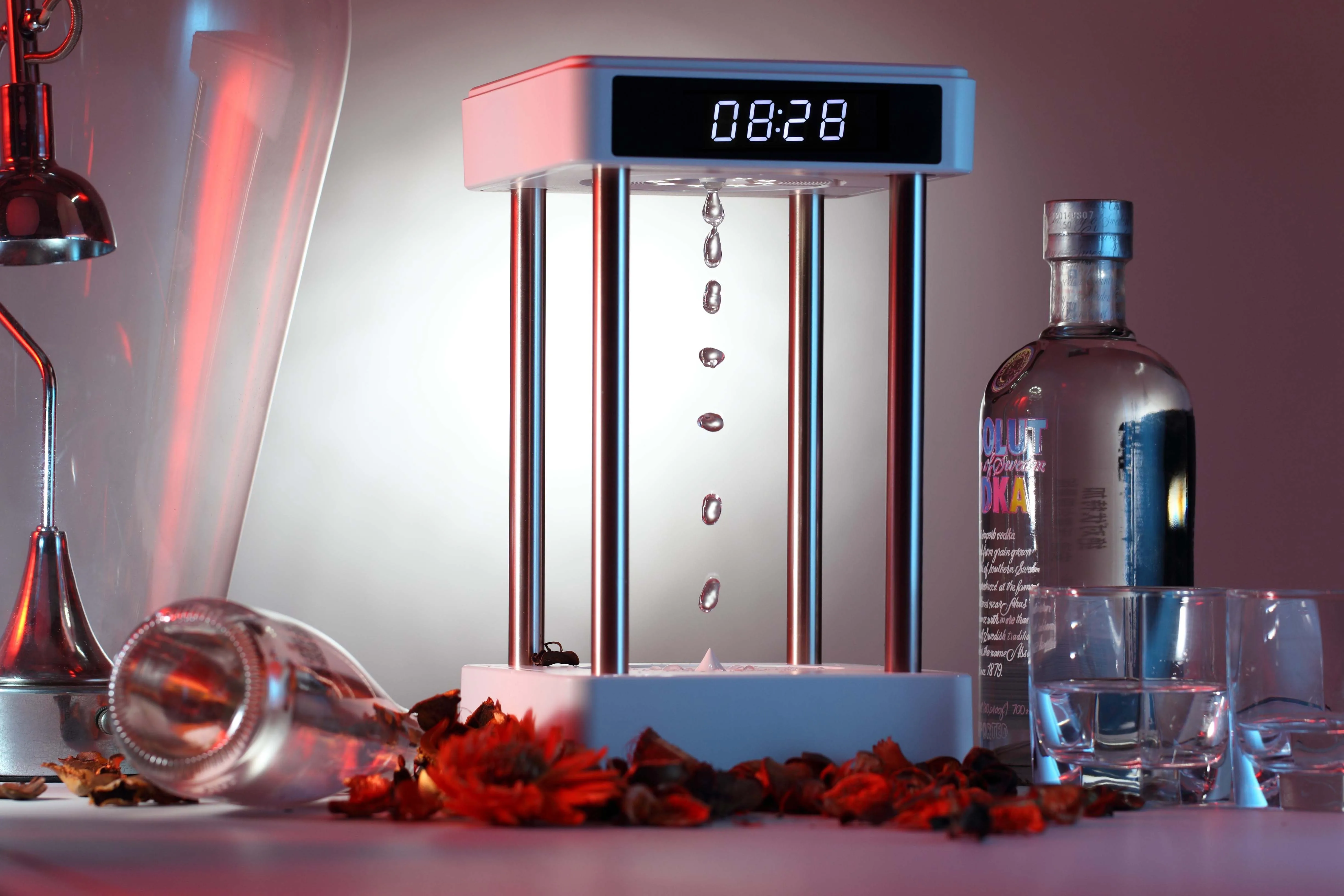 Anti-gravity Time Hourglass Water Drop  Back Office Decoration Technology Creative Personality Birthday Gift