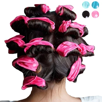 

10 Pcs/Lot Hair Curlers Soft Sleep Pillow Hair Rollers Set Best Flexible Foam and Sponge Magic Hair Care DIY Hair Styling Tools