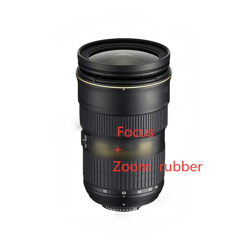 

New Original LENS Genuine Zoom + Focus Grip Rubber Ring For Nikon AF-S NIKKOR 24-70mm 24-70 mm 1:2.8 G ED Repair Part