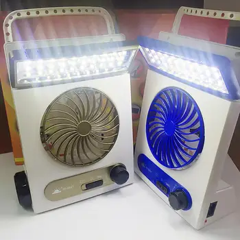

Portable Mini Cooling Fan Air Cooler Blower Solar Energy LED Lamp Camping Light USB Fan Cooler Cooling Mini Fan Portable