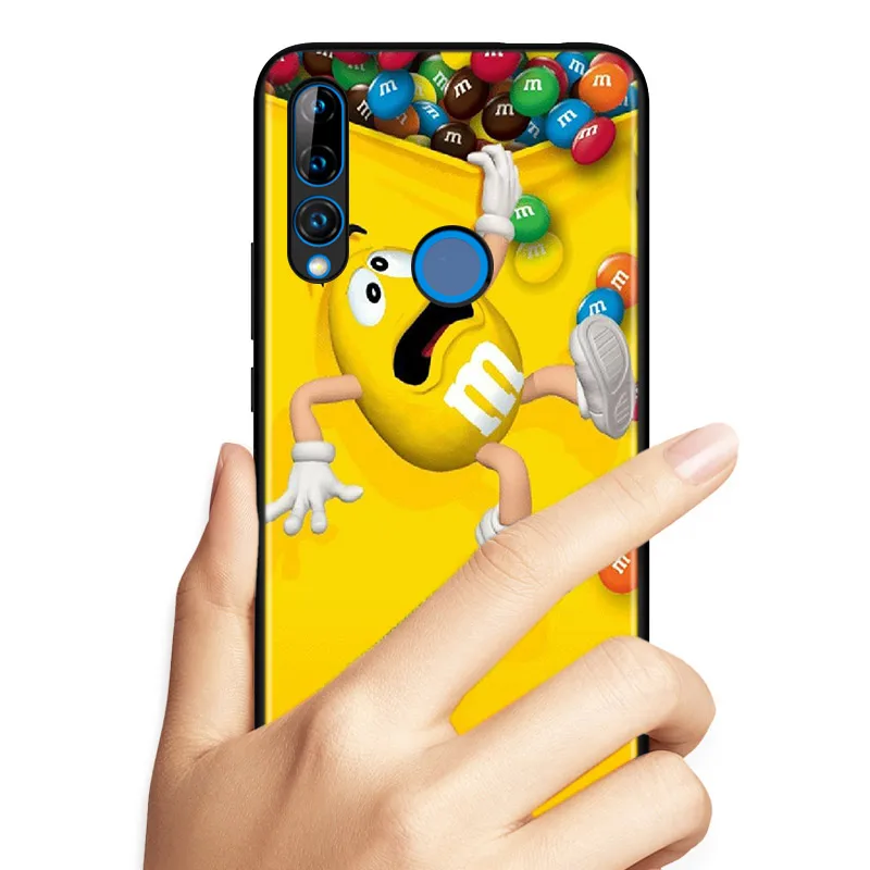 Silicone Cover Cute M&M‘s Chocolate For Huawei Honor 9 9X 9N 8S 8C 8X 8A V9 8 7S 7A 7C Pro lite Prime Play 3E Phone Case