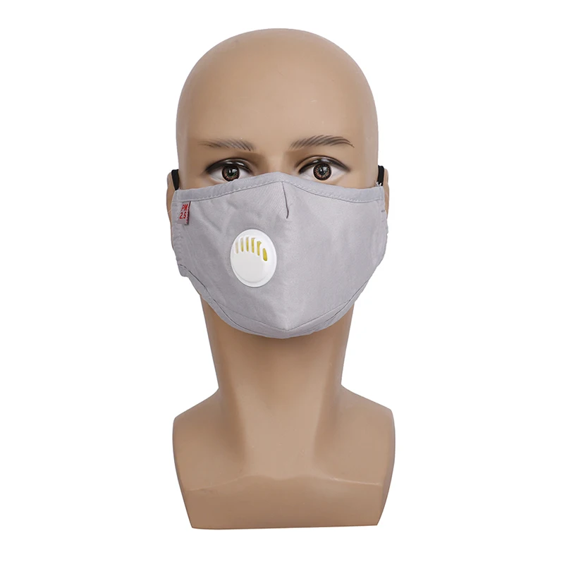 Мужская и женская маска против дымки PM2.5 дыхательный клапан против пыли хлопковая маска для губ фильтр из активированного угля респиратор рот Муфельная маска