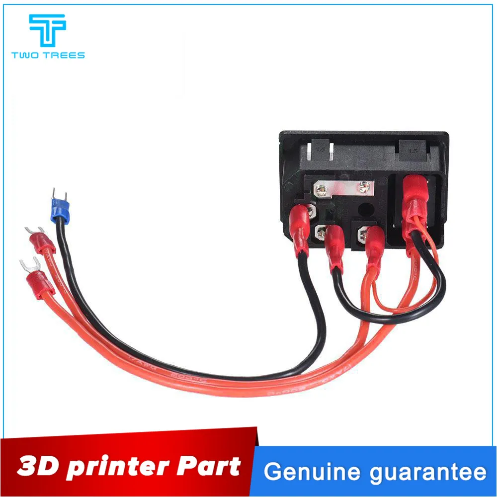 3D Printer Parts 220V/110V 15A Power Supply Switch Male Socket with Fuse for 3D Printer DIY 3D Printer Accessories
