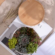 

Minimalist White Ceramic Succulent Plant Pot Porcelain Deep Rounded Pot Home Decoration Christmas Gifts