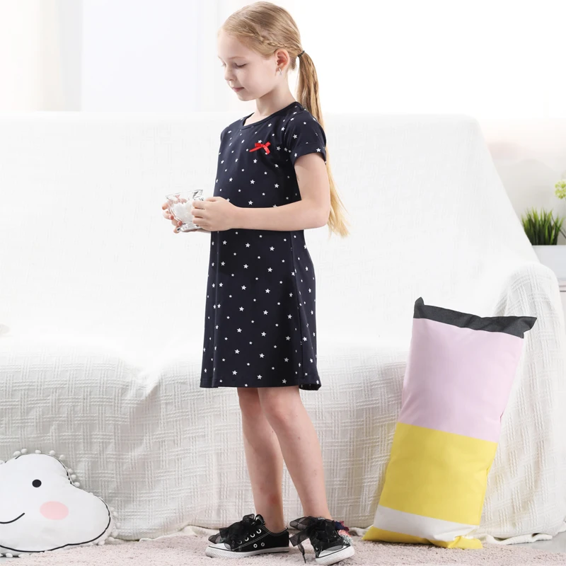 

Детское летнее платье с бантом, для девочек, От 1 до 13 лет