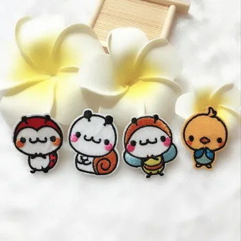 

100pcs/lot Embroidery Patches Clothing Decoration Accessories Cute Animals Insect Bee Diy Iron Heat Transfer Applique
