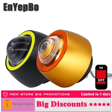 EnYepBo 2PCS Motorcycle Light DC 12V Angel eye Spotlight Daytime Running Lights DRL Flashing Light Motorcycle Accessories