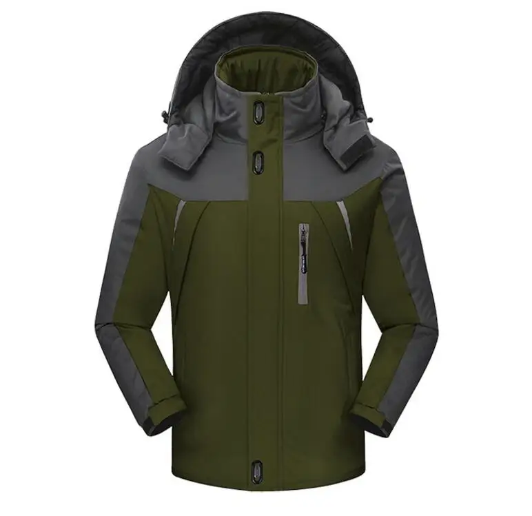 Размера плюс 9XL Утепленная зимняя парка Для мужчин ветрозащитная Водонепроницаемый куртка с капюшоном Для мужчин s из плотного бархата; теплая верхняя одежда; пальто 7XL 8XL
