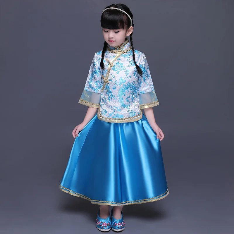 Детский сценический костюм для шоу, традиционный китайский стиль ...