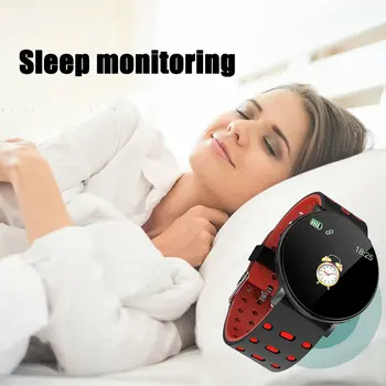 

119Plus Smart Fitness Bracelet Band With Measuring Pressure Pulse Meter Sport Activity Tracker Watch Wristband Clock Hour Hot