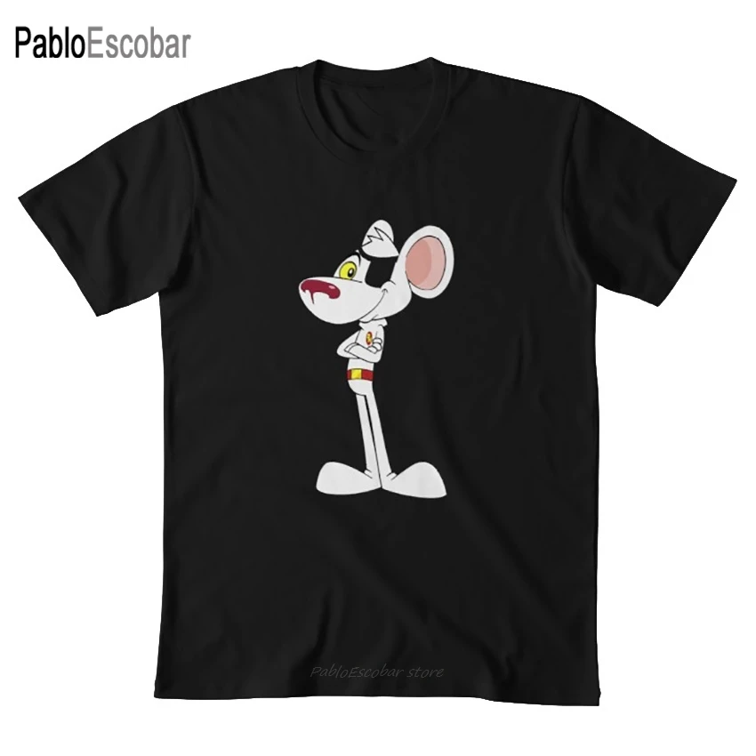 Danger mouse футболка dangermouse tv show 80s мультфильм детство Ретро памятные вещи известные |