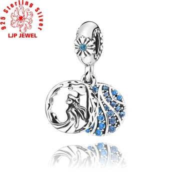 

2019 New 925 Sterling Silver Freeze Elsa & Nokk Dangle Charm fit Original Bracelets Women DIY Jewelry