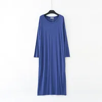 Winter Nightdress Women Modal Cotton Long Sleeve Nightgown Comfortable Loose Sleepwear Spring Autumn Night Shirt Female Dresses - Image 3
