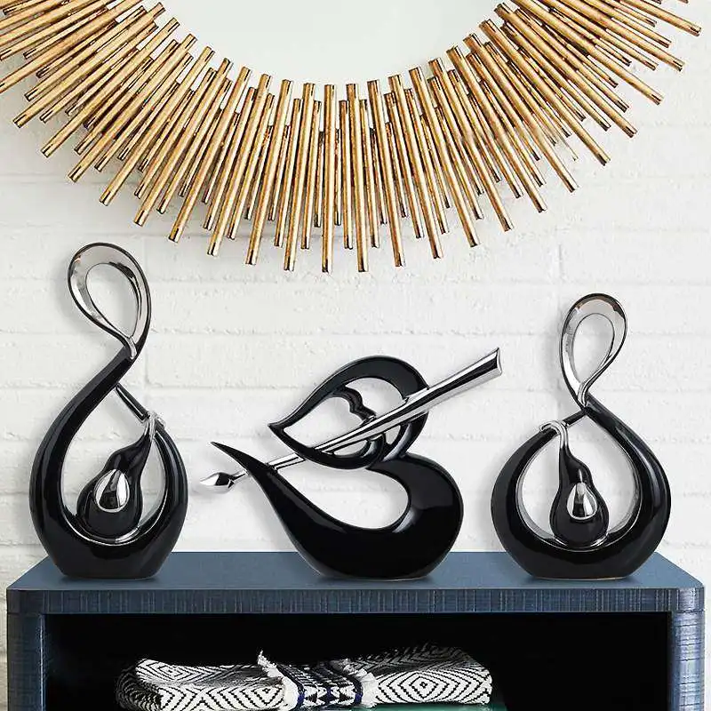 

Modern Ceramic Love Elephant Ornamnets Livingroom TV Cabinet Home Accessories Decoration Crafts Wedding Gift To Send New People