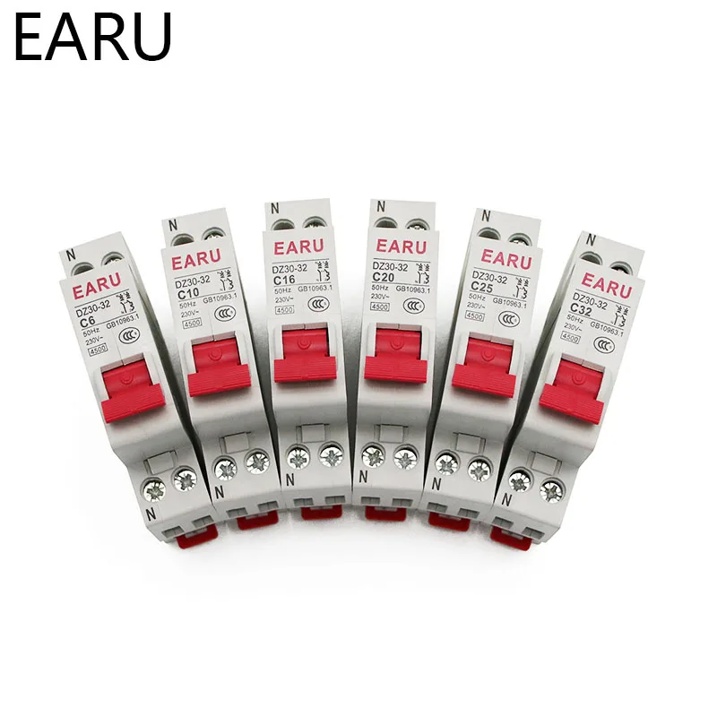 EPN 1P+N Mini Circuit Breaker MCB 6A 10A 16A 20A 25A 32A | Строительство и ремонт