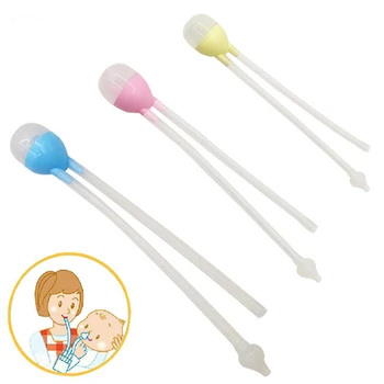 

2pcs Baby Vacuum Suction Nasal Aspirator Nose Cleaner Safety Bodyguard Baby Care Suction Aspirator New Born Nose Nasal Safety