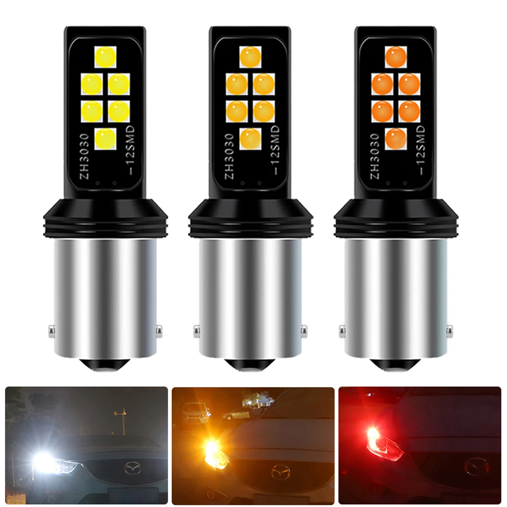 2X P21W 1156 BA15S 1157 BAY15D 7443 T20 LED Bulb Car Reverse Light For Mazda 3 6 CX-5 323 5 CX5 2 626 Spoilers MX5 CX 12V | Автомобили и
