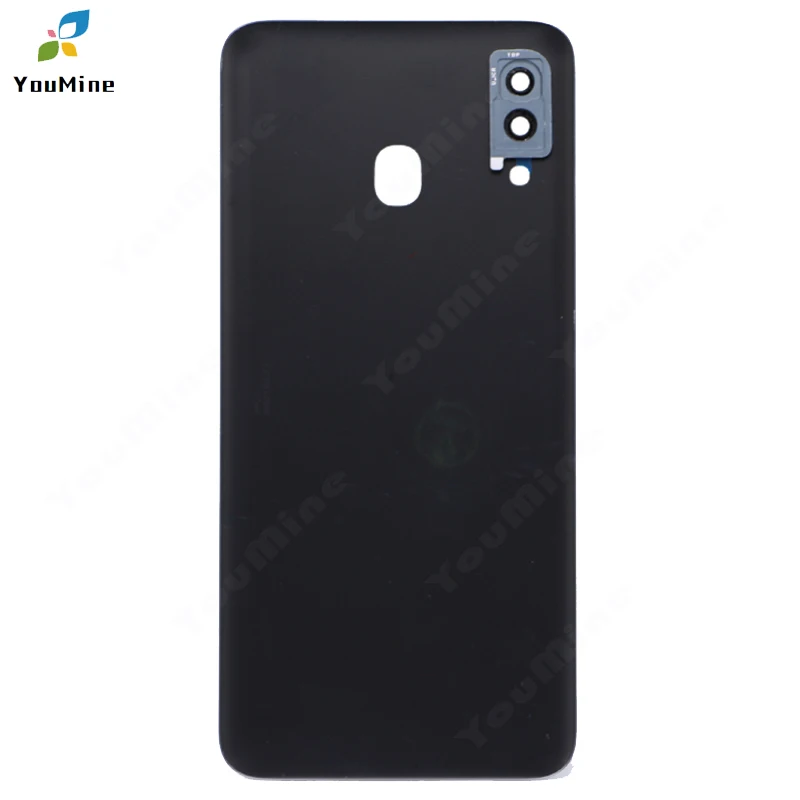 Задняя крышка для samsung Galaxy A20 A205, чехол со стеклянным корпусом, задняя крышка для двери, Сменный Чехол+ объектив для камеры, задняя крышка для samsung A20