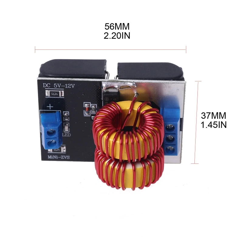 120W DC 5V~12V Mini ZVS Induction Heating Board Flyback Driver Heater Coil DIY Heating Plate without Cooling Fan